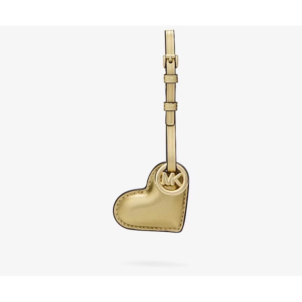 Michael Kors Metallic‎ Puffy Heart Leather Bag Charm